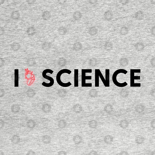 I Love Heart Science Heart by labstud